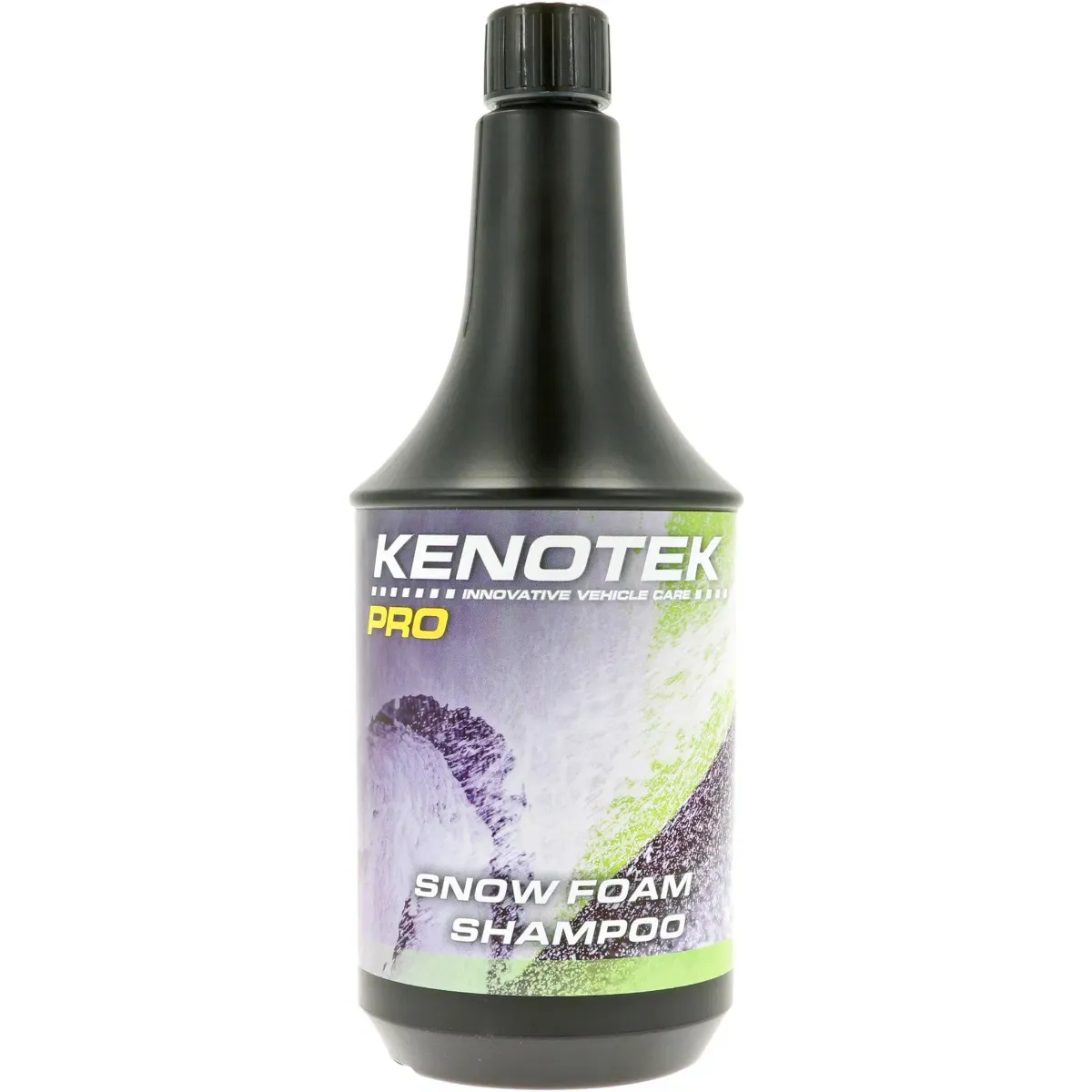 Kenotek Snow Foam Shampoo, is a highly concentrated neutral foam shampoo. This product is safe on all surfaces and doesn’t attack wax coatings or sealants. The right balance of compressed air water and dosage of the product creates an ultimate foam. It can be applied manually with a HP foam gun and a foam injector, and isn’t harmful for the skin. Ánd… it has a delicious green apple smell!