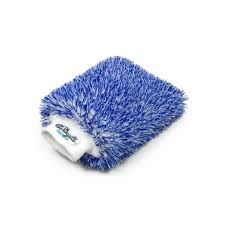 Available in grey or blue! If you have a preference please email us.

Our signature &quot;Made in Germany&quot; product was introduced in the year 2013, utilizing a special gliding fiber interlaced throughout to deliver an unbeatable washing experience even on bad maintained surfaces. This product includes a built in sponge for extra water absorption during the washing process. When you reach inside you will discover a special holding strap at the bottom, which prevents the mitt from slipping off your hand. Beside of this, the inlay is made of smooth bed-linen quality to feel even more comfortable during use. The perfect fitted, high quality cuff with our embroidery perfects the Incredimitt.

Dimensions: 10” x 8” / 25 x 20cm
Target Application: Car Wash
Material: 92% polyester, 8% viscose

This product is washer / dryer safe and comes packed in resealable zipper bag for dust-free, safe storage!