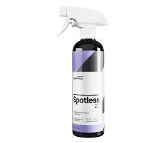 CARPRO Spotless 2.0 (17oz) CARPRO Spotless 2.0 chemically breaks down the mineral deposits left behind by water droplets (otherwise known as water spots) before they can etch into the finish, thus negating the need for time consuming abrasive correction, and prolonging the life of the paint.