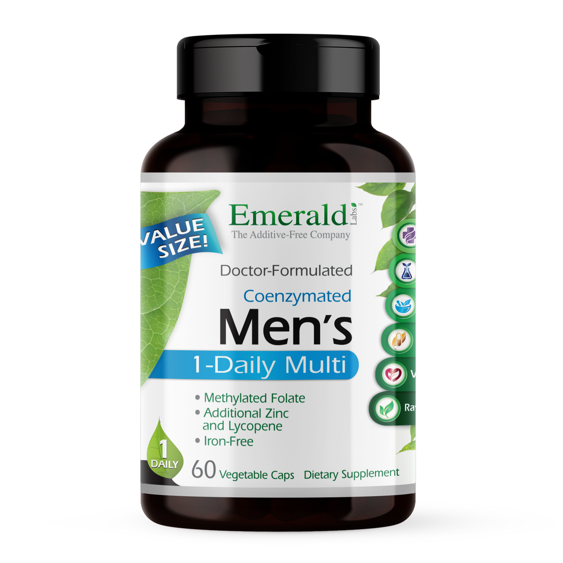 Emerald Labs - Men's 1 Daily Multivitamin - 60 Veg Capsules
