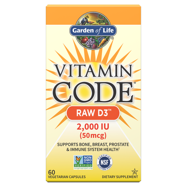 Garden of Life - Vitamin Code Raw D3 - 60 Capsules