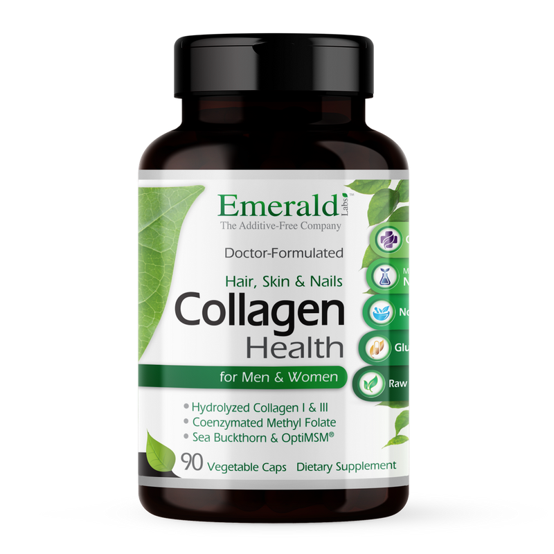 Emerald Labs - Collagen Health For Hair Skin &amp; Nails - 90 Veg Capsules