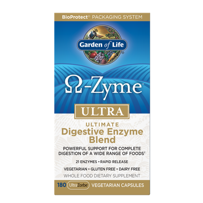 Garden of Life - Omega-Zyme Digestive Enzymes - 180 Capsules