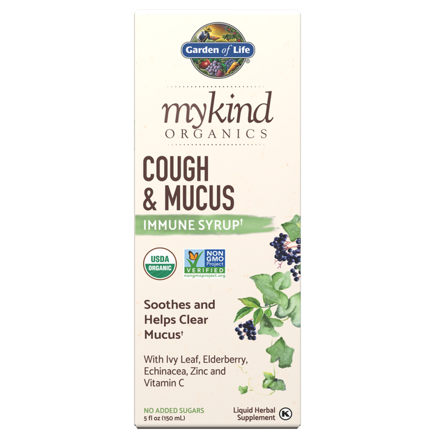 Garden of Life - Mykind Organics Cough &amp; Mucus Syrup - 5 oz