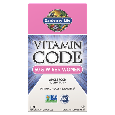 Garden of Life - Vitamin Code 50 &amp; Wiser Women Multivitamin - 120 Veg Capsules