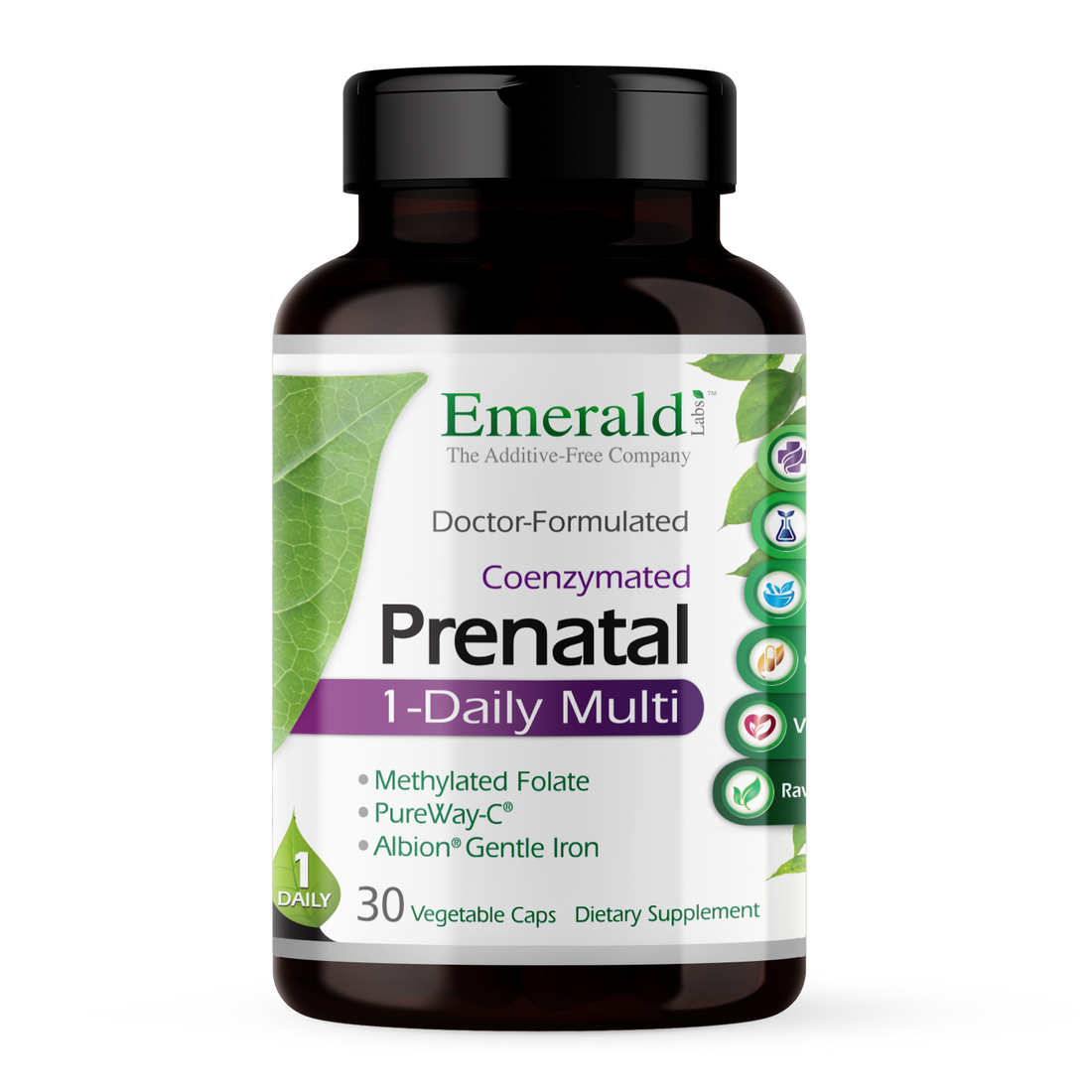 Emerald Labs - Prenatal 1 Daily Multivitamin - 30 Veg Capsules