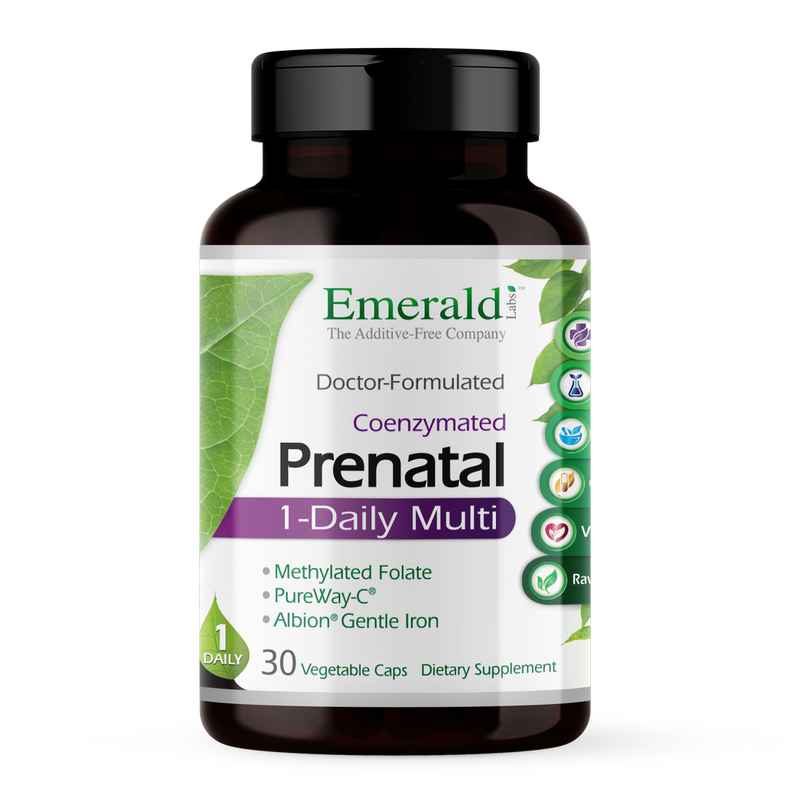 Emerald Labs - Prenatal 1 Daily Multivitamin - 30 Veg Capsules