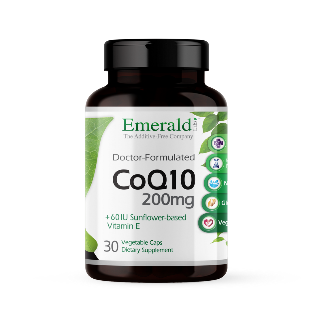 Emerald Labs - Coq10 200 mg With Vitamin E - 30 Capsules