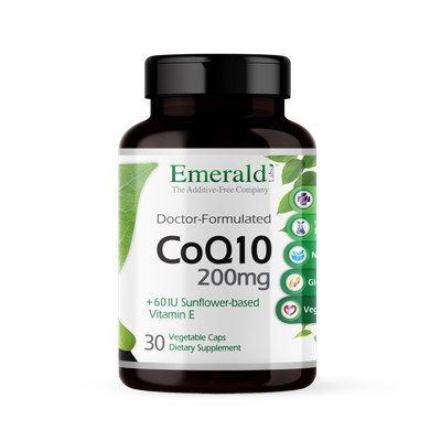 Emerald Labs - Coq10 200 mg With Vitamin E - 30 Capsules