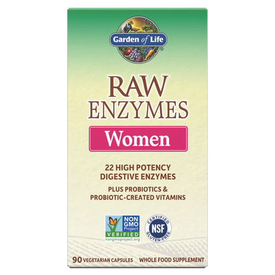 Garden of Life - Raw Enzymes Women - 90 Capsules