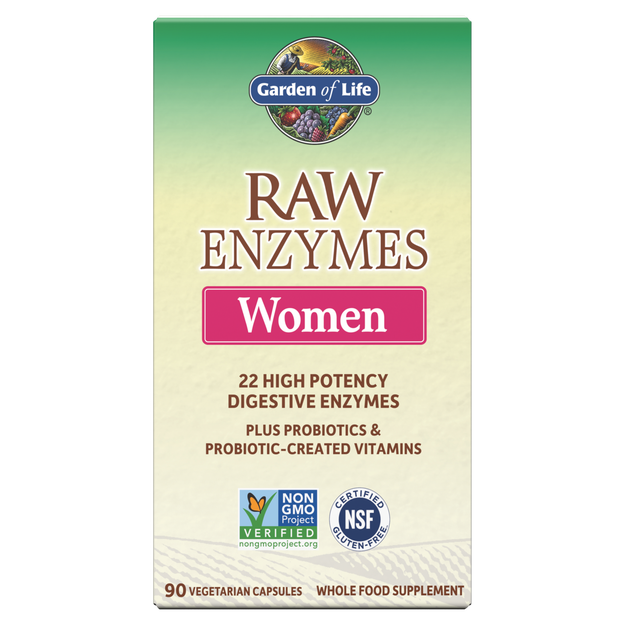 Garden of Life - Raw Enzymes Women - 90 Capsules