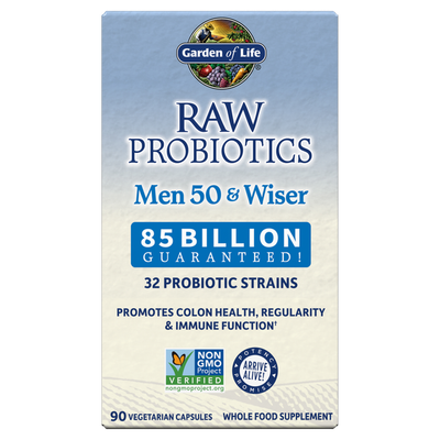Garden of Life - Raw Probiotics Men 50 &amp; Wiser - 90 Capsules