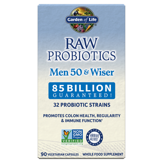 Garden of Life - Raw Probiotics Men 50 &amp; Wiser - 90 Capsules
