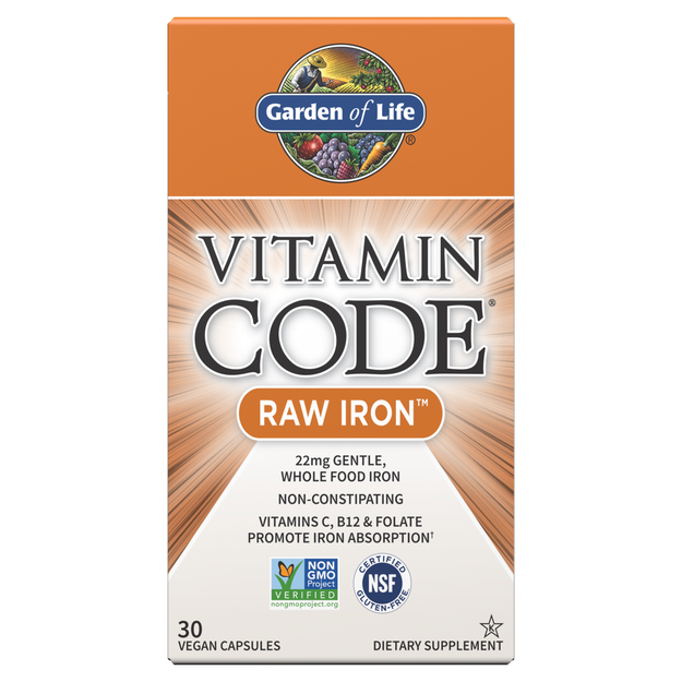 Garden of Life - Vitamin Code Raw Iron - 30 Capsules