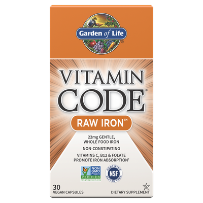 Garden of Life - Vitamin Code Raw Iron - 30 Capsules