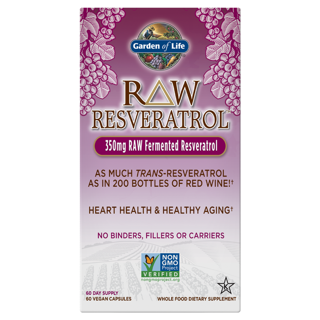 Garden of Life - Raw Resveratrol - 60 Capsules
