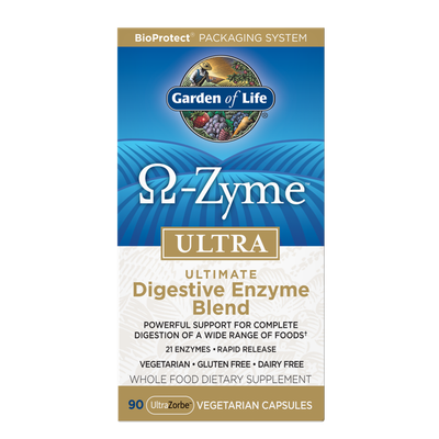 Garden of Life - O-Zyme Ultra Ultimate Digestive Enzyme Blend - 90 Capsules