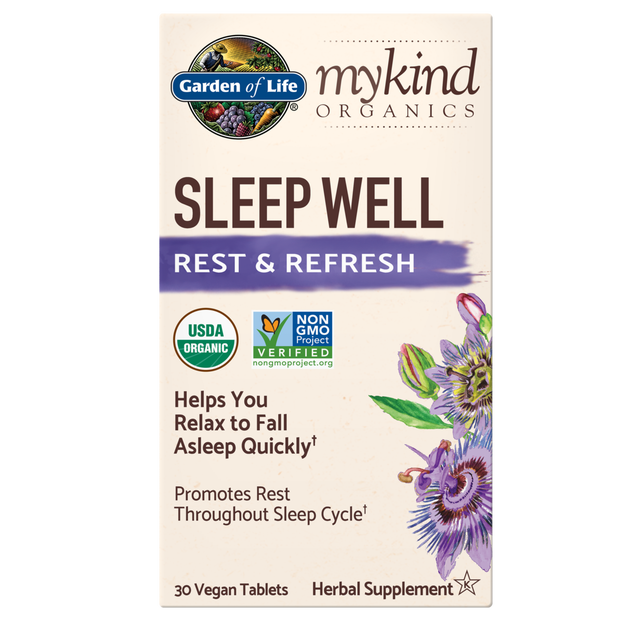Garden of Life - Mykind Organics Herbal Sleep Well - 30 Tablets