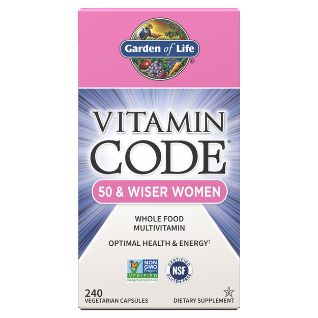 Garden of Life - Vitamin Code 50 &amp; Wiser Women Multivitamin - 240 Veg Capsules