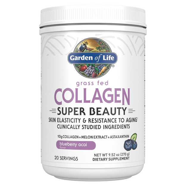 Garden of Life - Collagen Super Beauty Blueberry Acai - 9.52 oz
