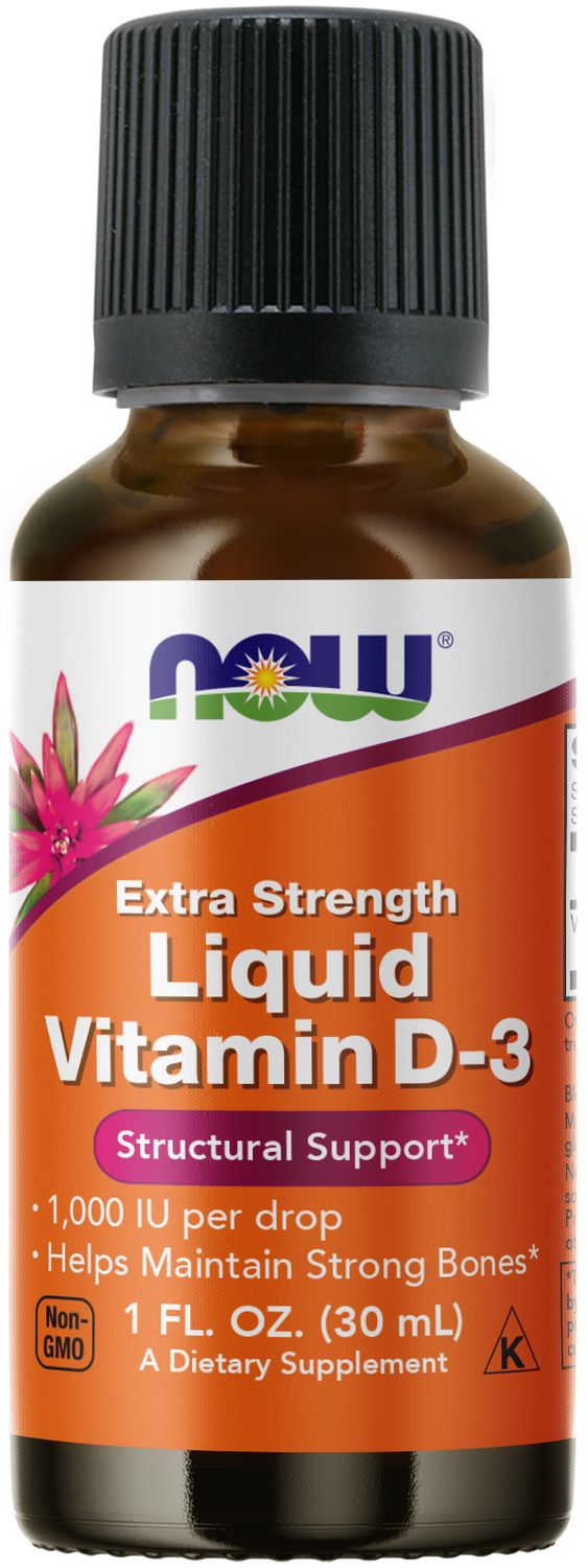 Now - Ex Str Liquid Vit D 3 1000 IU - 1 oz