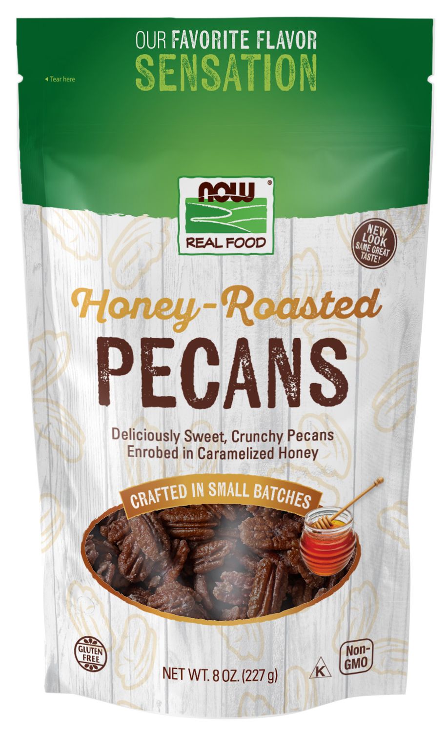 Now - Honey Roasted Pecans - 8 oz