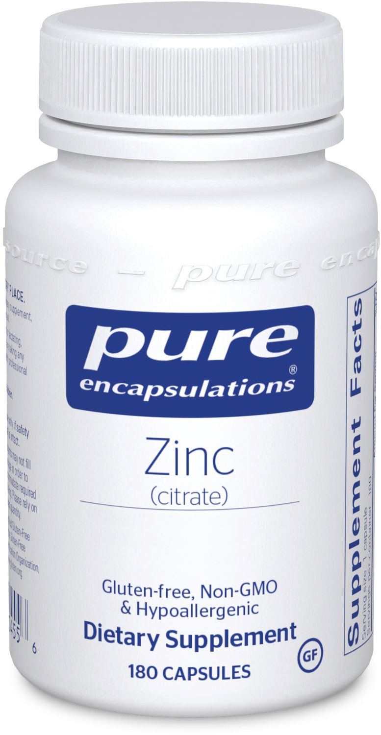 Pure Encapsulations - Zinc Citrate - 180 Capsules