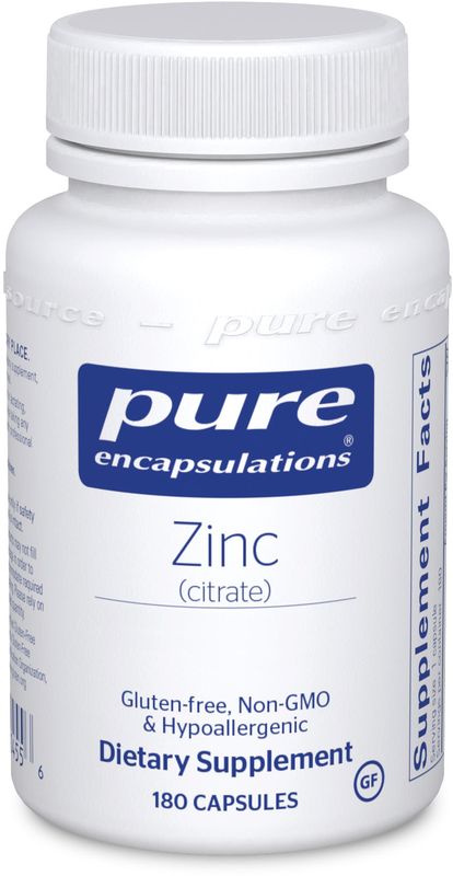 Pure Encapsulations - Zinc Citrate - 180 Capsules