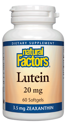 Natural Factors - Lutein 20 mg - 60 Softgels