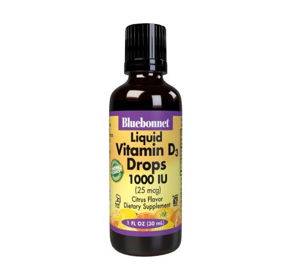 Bluebonnet - Liquid Vitamin D3 Drops 1000 IU Citrus - 1 oz