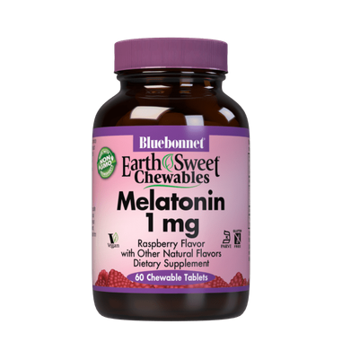 Bluebonnet - Melatonin 1 mg Chewable Raspberry - 60 Tablets