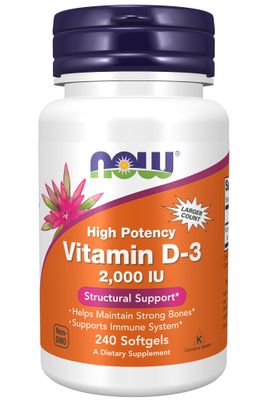 Now - Vit D 3 2000 IU - 240 Softgels