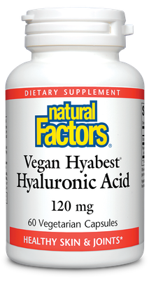 Natural Factors - Hyabest Hyaluronic Acid 100 mg - 60 Veg Capsules
