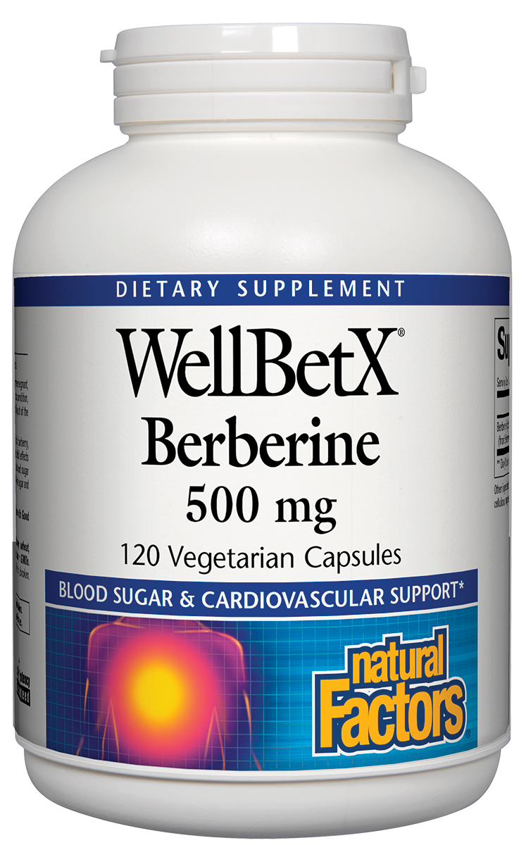 Natural Factors - Wellbetx Berberine 500 mg - 120 Capsules