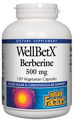 Natural Factors - Wellbetx Berberine 500 mg - 120 Capsules