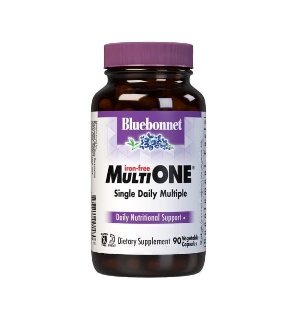 Bluebonnet - Multi One Iron Free Multivitamin - 90 Veg Capsules