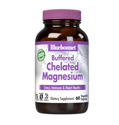 Bluebonnet - Buffered Chelated Magnesium - 60 Veg Capsules