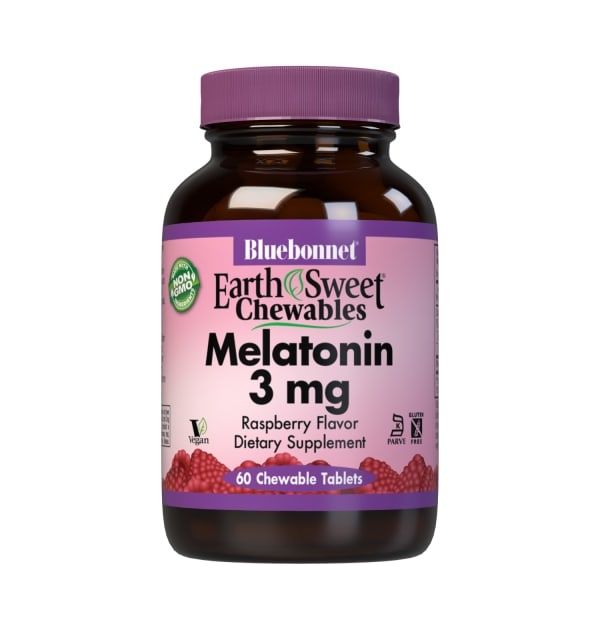 Bluebonnet - Earthsweet Chewables Melatonin 3 mg Raspberry - 60 Chewables