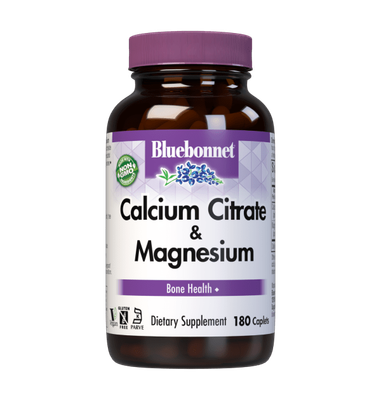 Bluebonnet - Calcium Citrate + Mag - 180 Capsules