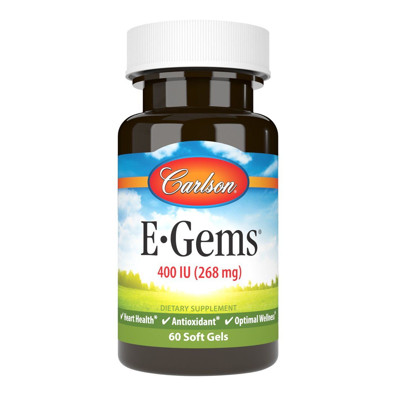 Carlson - E Gems 400 IU - 60 Softgels