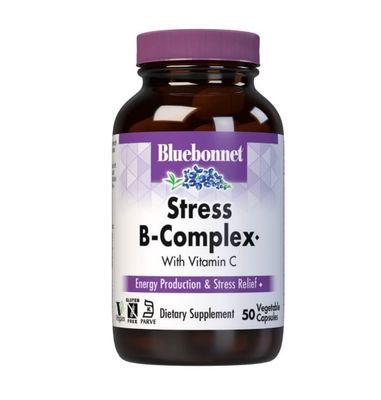 Bluebonnet - Stress B-Complex - 50 Veg Capsules