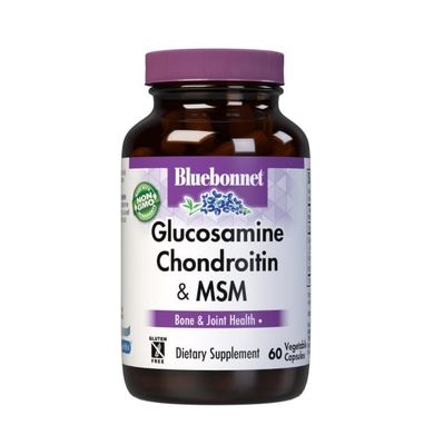Bluebonnet - Glucosamine Chondroitin with MSM - 60 Capsules