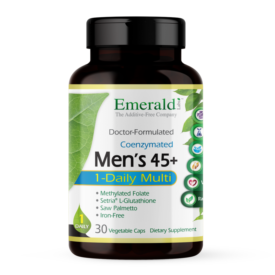 Emerald Labs - Men's 45+ 1 Daily Multivitamin - 30 Veg Capsules