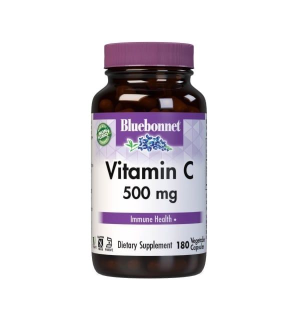 Bluebonnet - Vitamin C 500 mg - 180 Veg Capsules