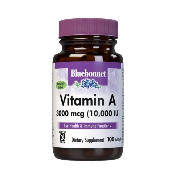 Bluebonnet - Vitamin A 3000 mcg - 100 Softgels