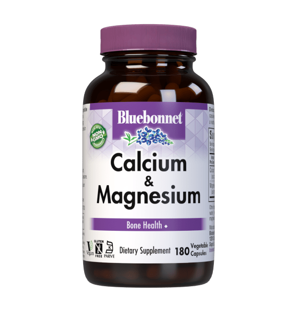 Bluebonnet - Calcium Plus Magnesium - 180 Veg Capsules