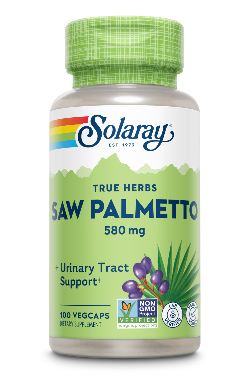 Solaray - Saw Palmetto Berries - 100 Capsules