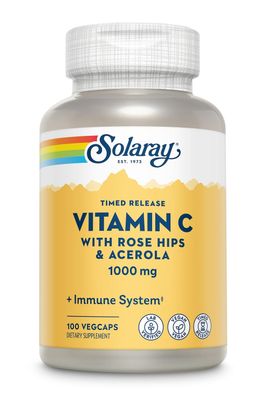 Solaray - Vitamin C Two-Stage Timed-Release - 100 Capsules