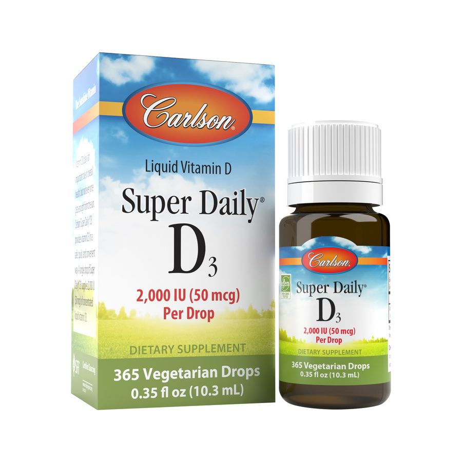 Carlson - Super Daily D3 2,000 IU - 10.3 ml