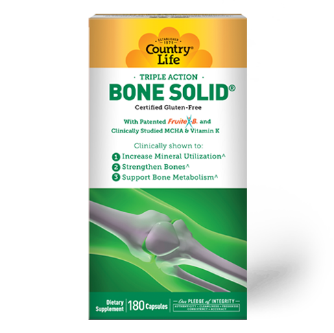 Country Life - Bone Solid - 180 Veg Capsules